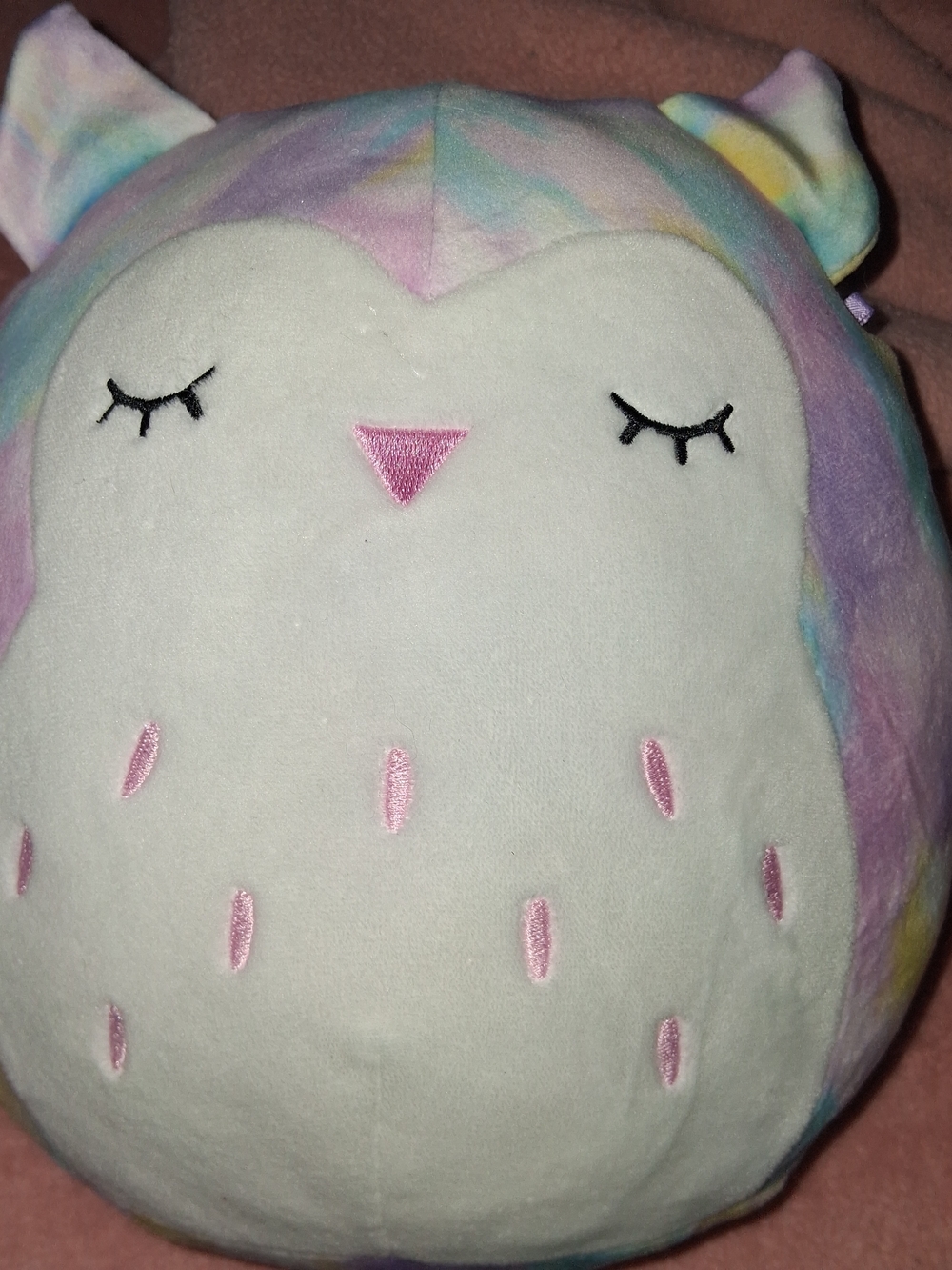 Squishmallows LESEDI The Owl 8" Soft Pastel Rainbow Plush